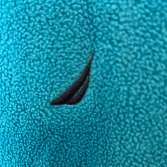 NAUTICA Full Zip Turquoise Fleece Jacket - Picture 9 of 11